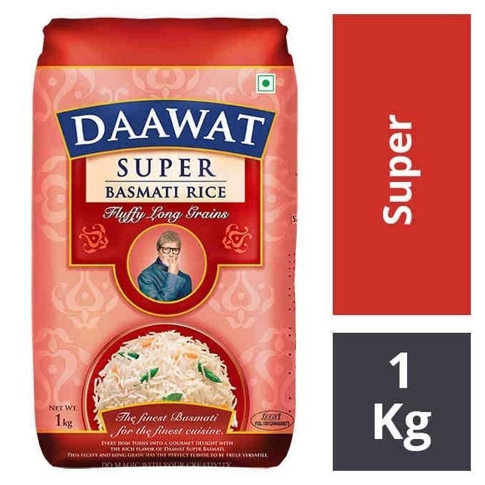 

best produk] DAAWAT SUPER BASMATI RICE 1KG / Beras Basmati Super / Beras India