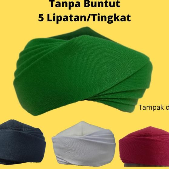 Peci Sorban Imamah Permanen 3 Meter Tanpa Buntut