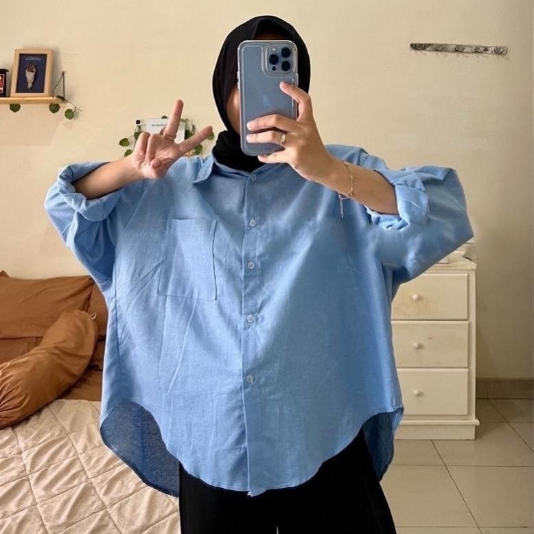 fx-76 One Set Korean OOTD Hijab Wanita Outfit Kekinian One Set Simple Outfit Study Tour, Nonton, Ker