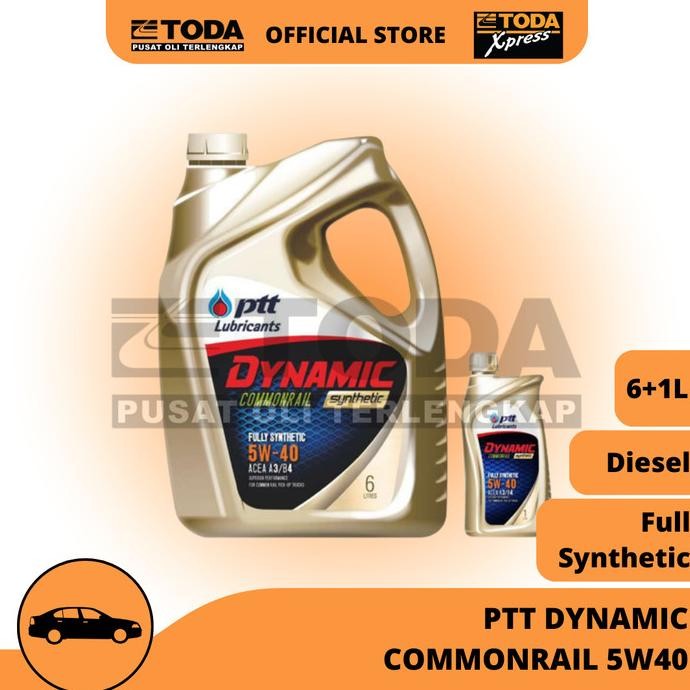 Oli  Ptt Dynamic Commonrail 5W40 6+1L Oli Mesin Diesel Original