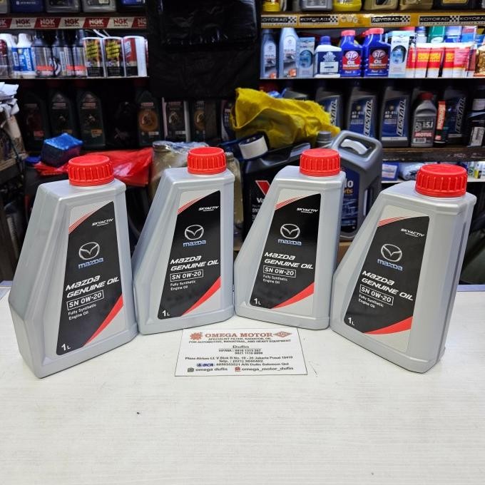 Oli  Paket Oli Mazda 0W20 4Liter Mazda 2 Skyactive Original Asli 100%