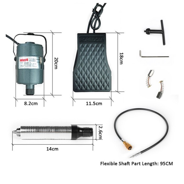 GOSEND HANGING ROTARY TOOL MOTOR FLEXIBLE SHAFT ENGRAVER JADE