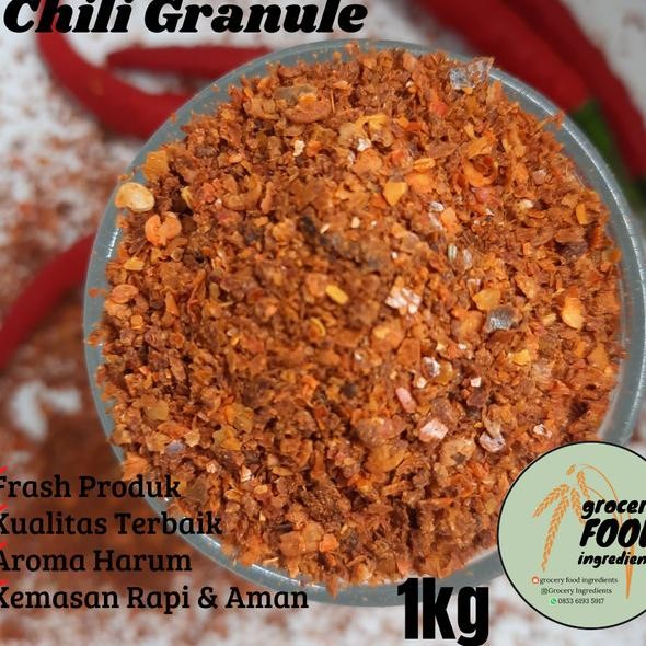 

Togarashi / Chili Granule 1Kg / Cabe Bubuk Kasar