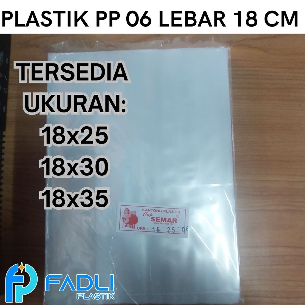 Kantong Plastik PP 06 ukuran 18x25 18x30 18x35