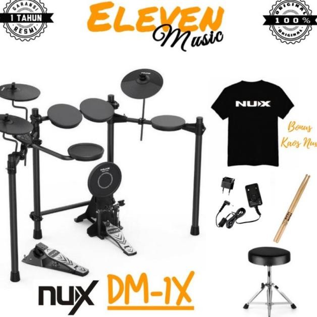 Nux Dm1X Portable Digital Electronic Drum Kit Nux Dm-1X
