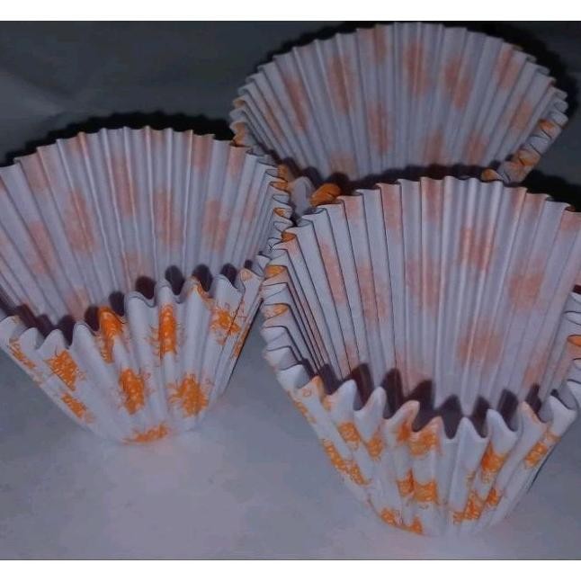 (500 Lembar) BOLU KUKUS Paper cup cake cases Motif / Cup Kue bolu Kukus