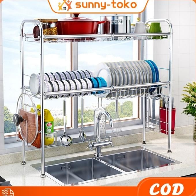 304 Rak Piring Wastafel Stainless Steel / Rak Wastafel Dapur