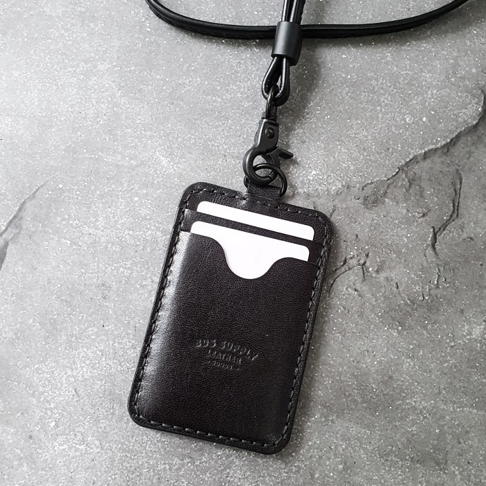 

Terbaru!!! BDS BROOKS - Handcrafted leather Lanyard ID card Holder, triple slot