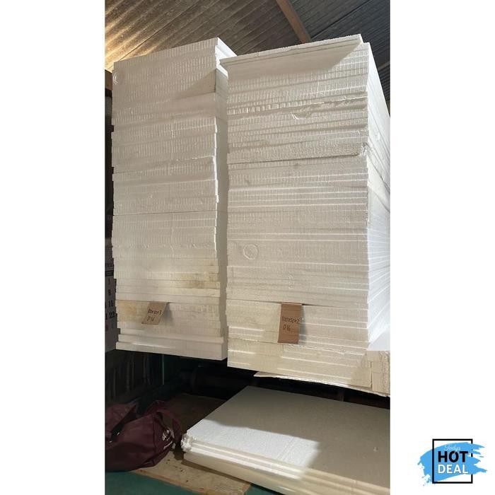 

Baru Styrofoam Lembaran 100 X 50 X 2Cm Lembaran Packing Lembaran Dekorasi Papan Styrofoam / Ekspedisi Stock Terbatas