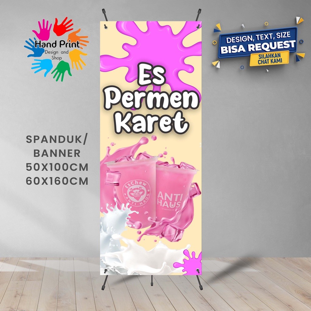 Spanduk Banner Es Permen Karet E Gratis Memesan Desain