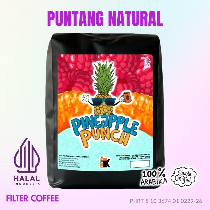 

Kopi Arabika Puntang Natural Unaerob 200Gr