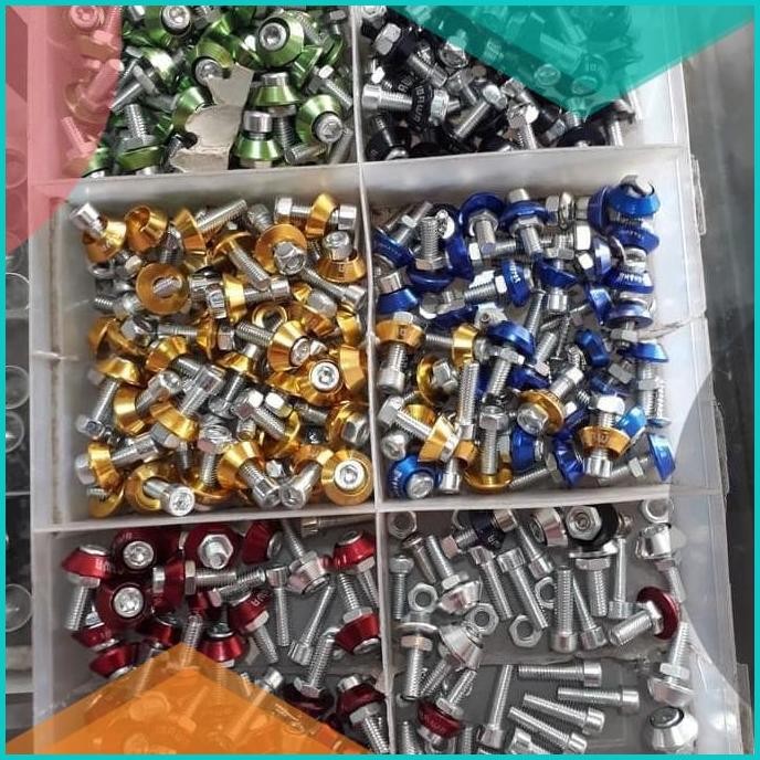 Baut monel variasi body motor nmax xmax aerox lexi pcx vario vixio dll