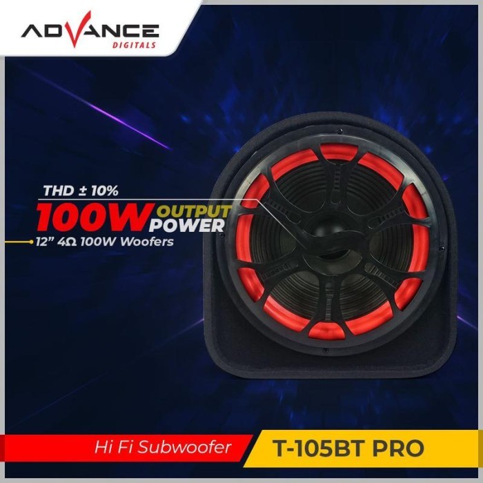 Advance T105BTPRO Model Tabung Subwoofer Bass 12Inch Bluetooth Speaker