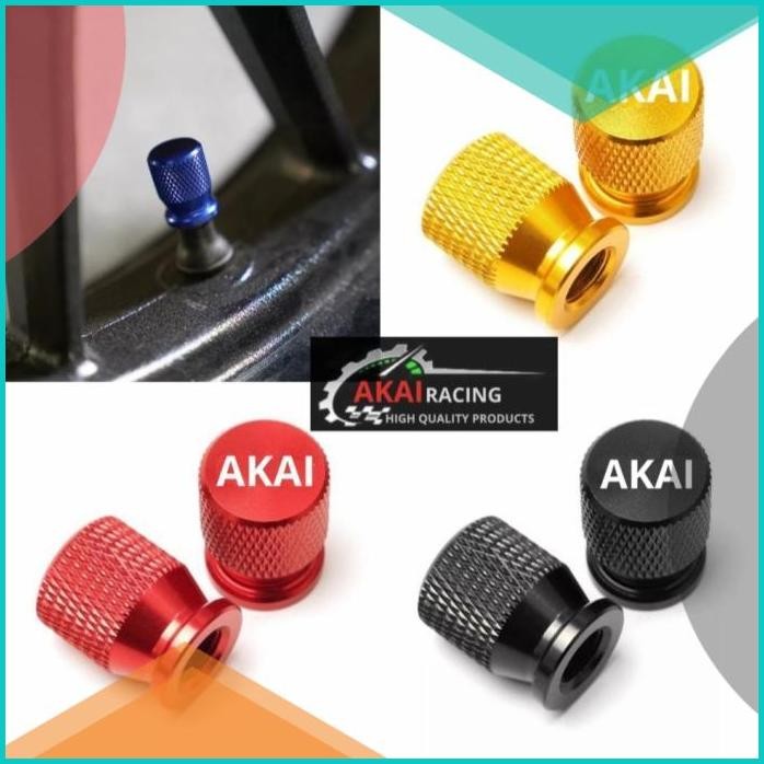 Tutup Pentil Variasi Full CNC Akai Racing Universal Untuk Semua Motor