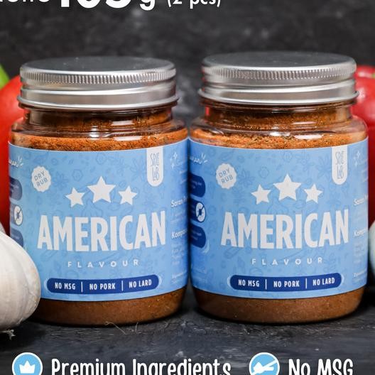 

Bundle American Dryrub Spicelab Bumbu Marinasi Kering Serbaguna No Msg