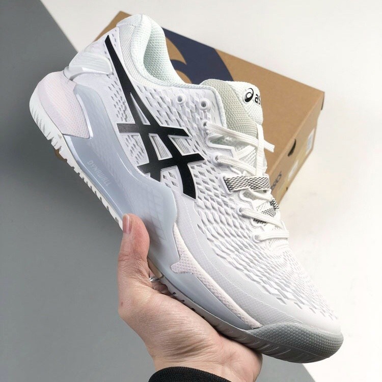 Asics Gel-Resolution 9 Sepatu Tenis Pengganti Wanita dan Pria Sepatu Olahraga Lari Kasual Ventilasi 