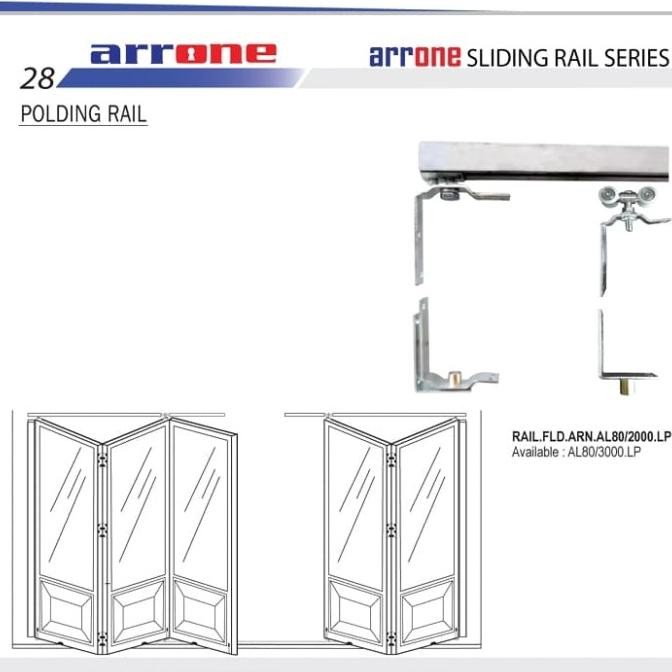 Rel Pintu Lipat Alumunium 2M