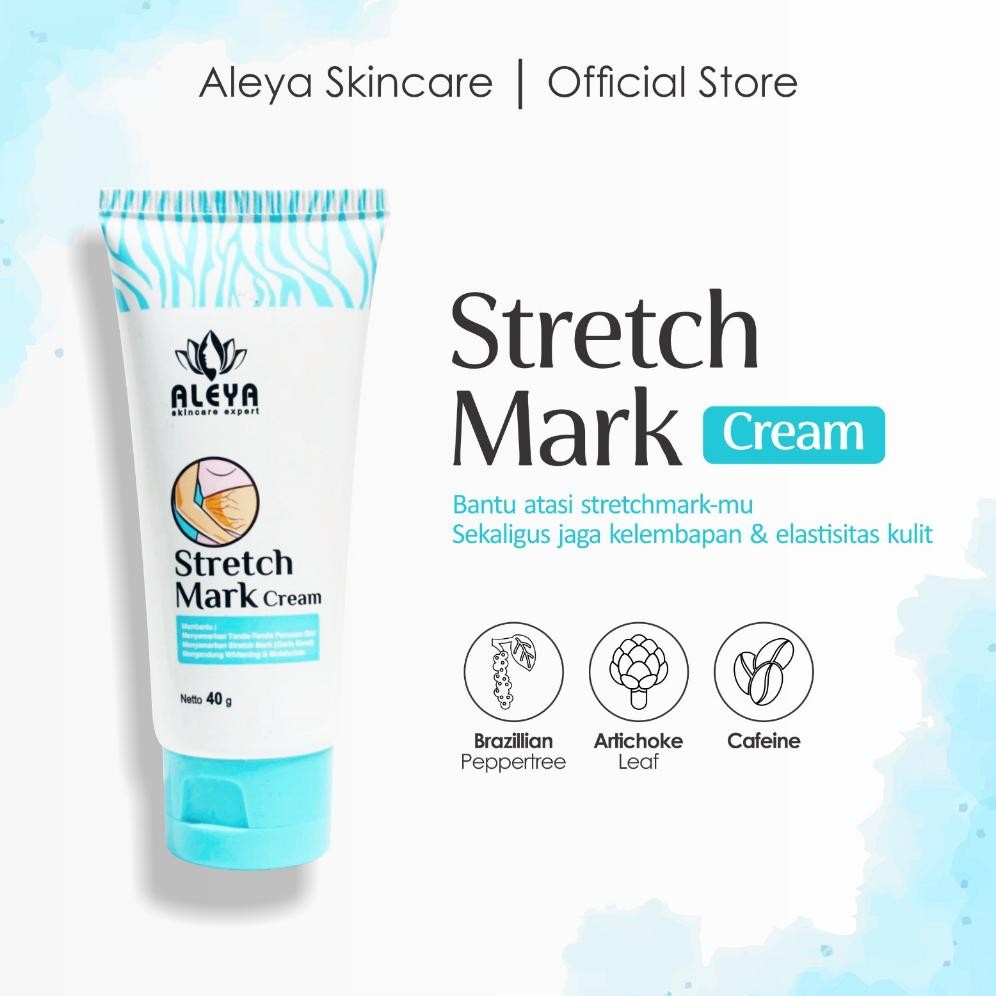 Original Produk Aleya Strech Mark Cream | Cream Penghilang Bekas Luka Bekas Strech Mark Qc Pass