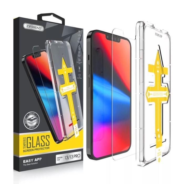 TEMPERED GLASS IPHONE 13 12 PRO MAX MINI ZIFRIEND SCREEN PROTECTOR