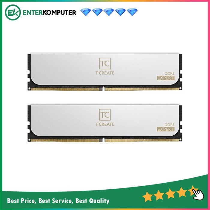 TEAM T-CREATE EXPERT WHITE DDR5 PC51200 32GB (2X16GB) / RAM DDR5 32GB