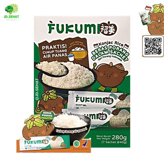 

Beras Porang Shirataki Konjac Fukumi Boks Sachet 280 Gr Rendah Kalori