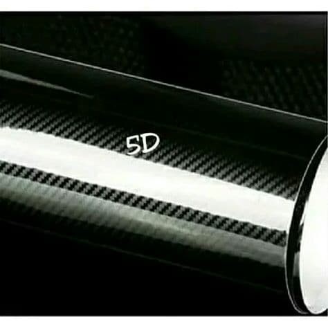 stiker skotlet karn 5/6D hitam glosy 1Roll