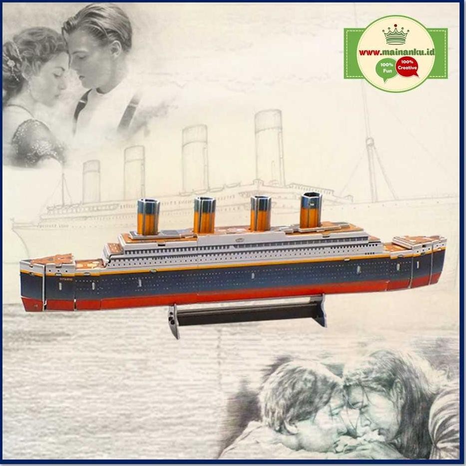 BARU Puzzle 3D | TITANIC - Kapal Titanic | 3D Puzzle Bangunan Terkenal 688F