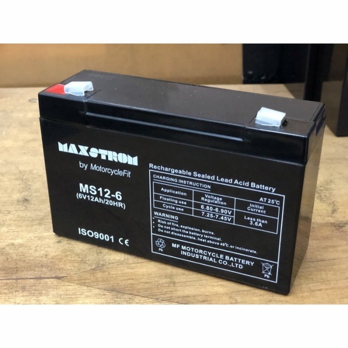 Aki Kering VRLA mobil mainan MAXSTROM 6V 10Ah 12Ah