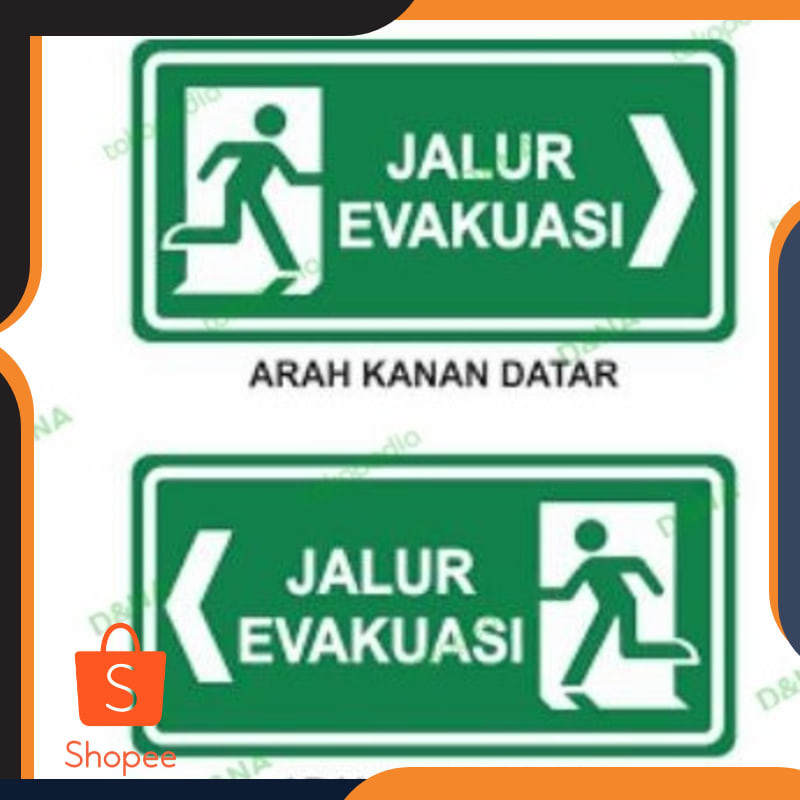 

Promo Sign Jalur Evakuasi 40 cm X 20 cm plat Elegan