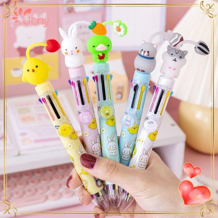 

Vee 8-Warna Bolpoin Perlengkapan Kantor Sekolah Alat Tulis Hewan