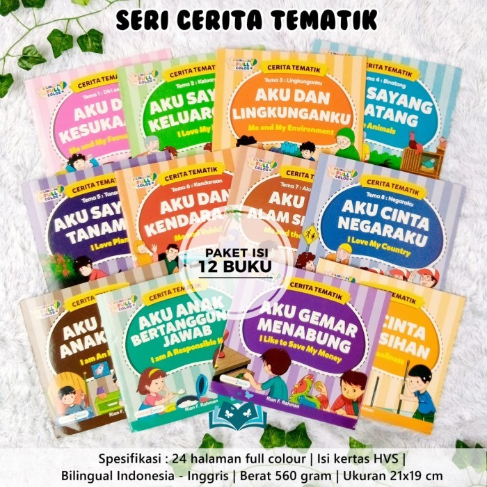 

Bana Paket Isi 12 Buku Bacaan Anak Seri Cerita Tematik