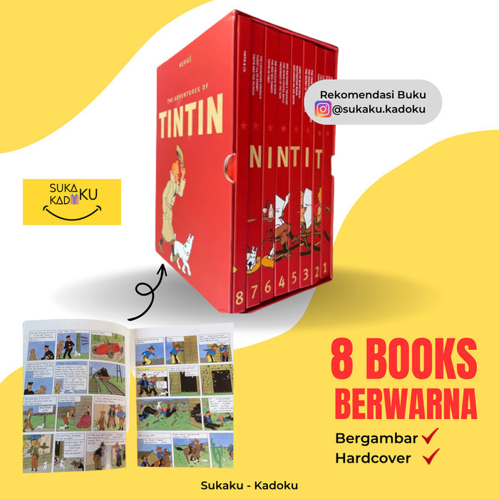 

Bana The Adventures Of Tintin Collections Book Box Set Buku Anak Import Ori