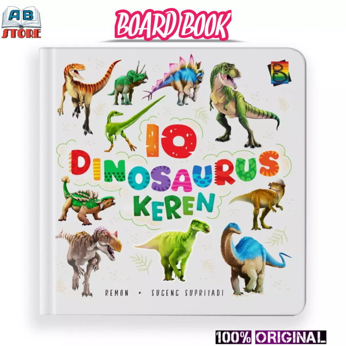 

Bana Buku Anak Bergambar - 10 Dinosaurus Keren (Boardbook)