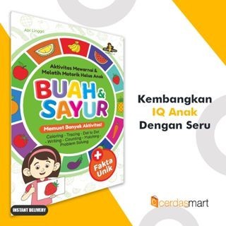 

Bana Buku Aktivitas Mewarnai & Melatih Motorik Halus Anak Buah & Sayur