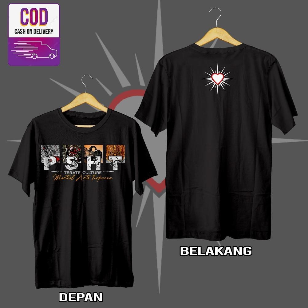Lokalo Kaos Sh Terate Cotton Combed 24S (Tebal & Adem) Bayar Ditempat Kaos Psht Terbaru Warrior Tera