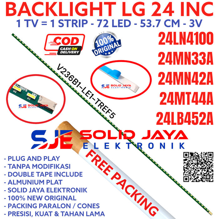 Terlaris Backlight Tv Lg 24 Inc 24Ln4100 24Mn33 24Mn42 24Mt44 24Lb452 Lampu Bl