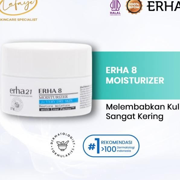 Erha Pelembab Wajah - Erha 8 Krim Muka Untuk Kulit Kering & Sensitif