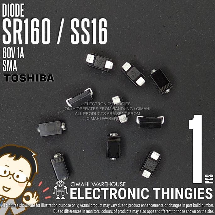 Baru (20) SR160 SMA TOSHIBA SS16 DIODA DIODE SMD thingie43 Ayo Order
