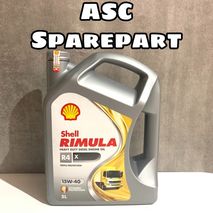 Oli Shell Rimula R4X Diesel - Galon Original