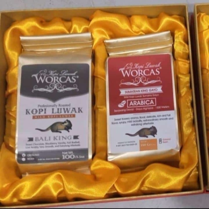 

Kopi Luwak Robusta Dan King Gayo 100 Gram Box Isi 2 Parcel Box