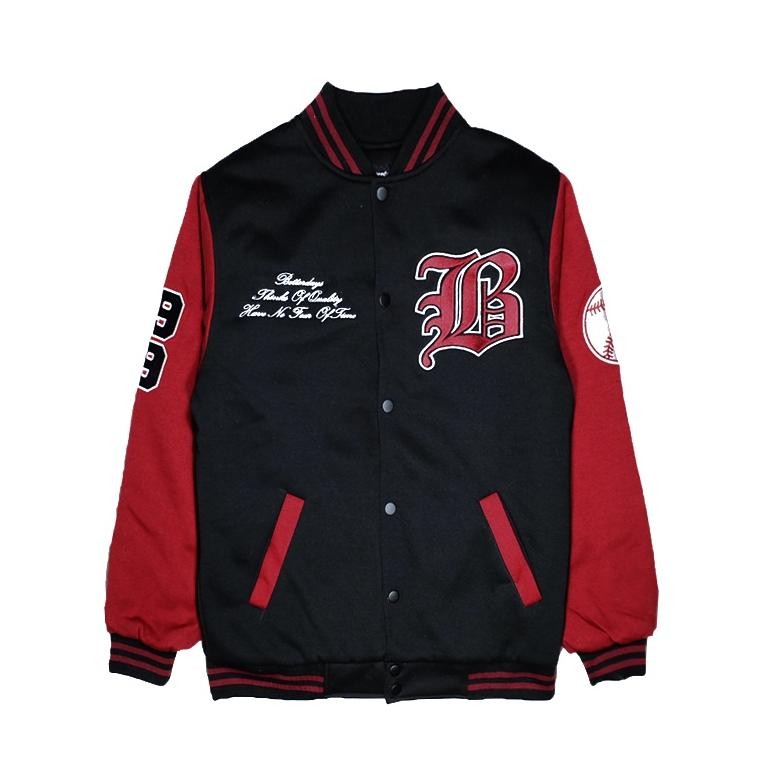 Promo Betterdays Jaket Varsity Black Crux Vst Bk