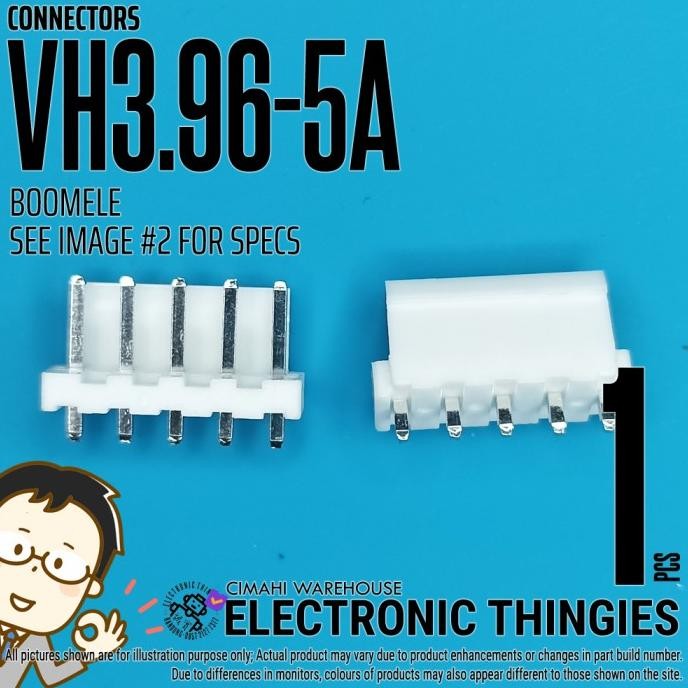 Diskon (8) VH3.96-5A BOOMELE KONEKTOR VH3.96 HEADER 5P 5 PIN MALE 3.96 thingie43