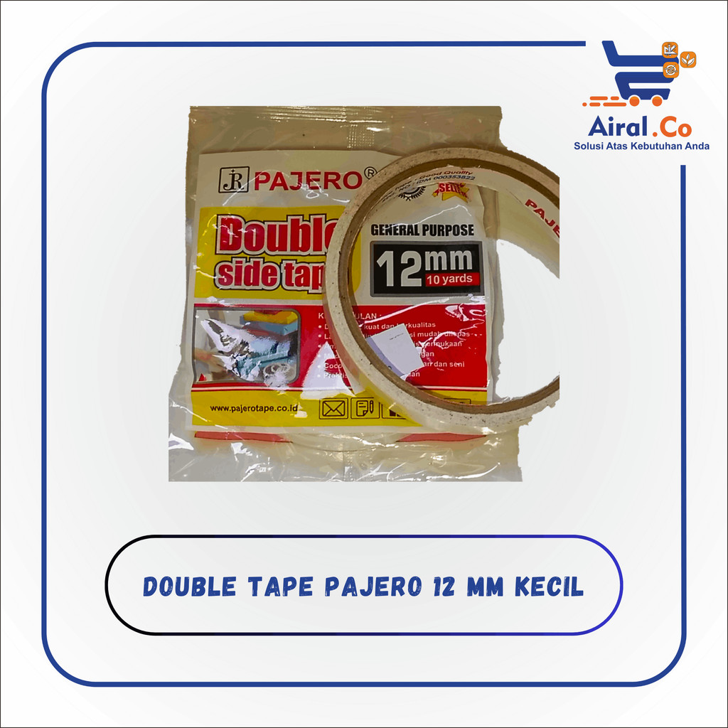

Double tape pajero kecil 12mm 10y