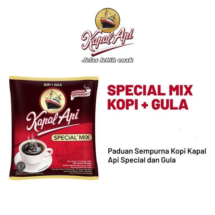 Kopi Kapal Api Special Mix 1 Dus = 120 Sachet