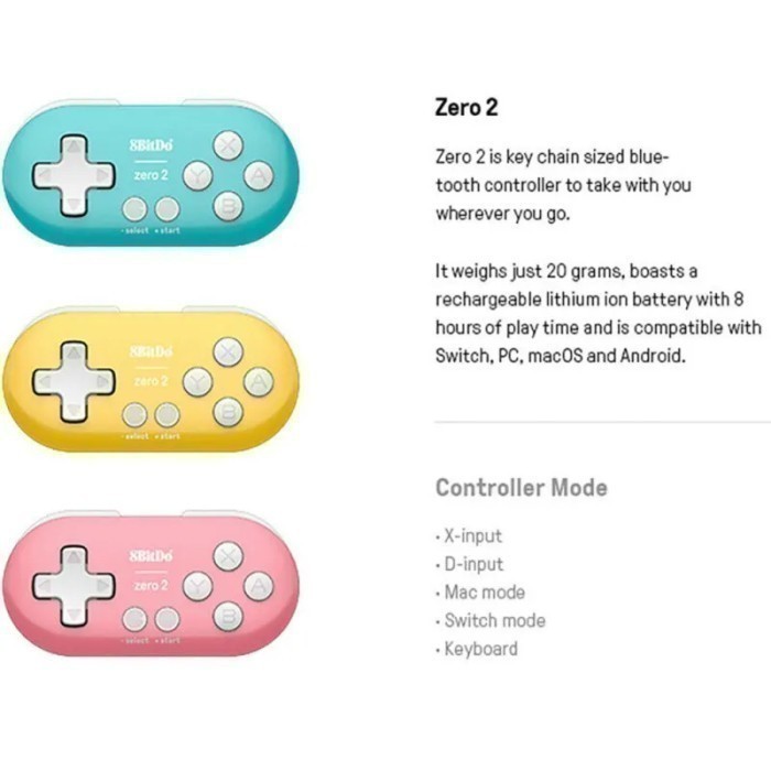 Harga 8bitdo zero 2 bluetooth gamepad Terbaru Okt 2024 |BigGo Indonesia