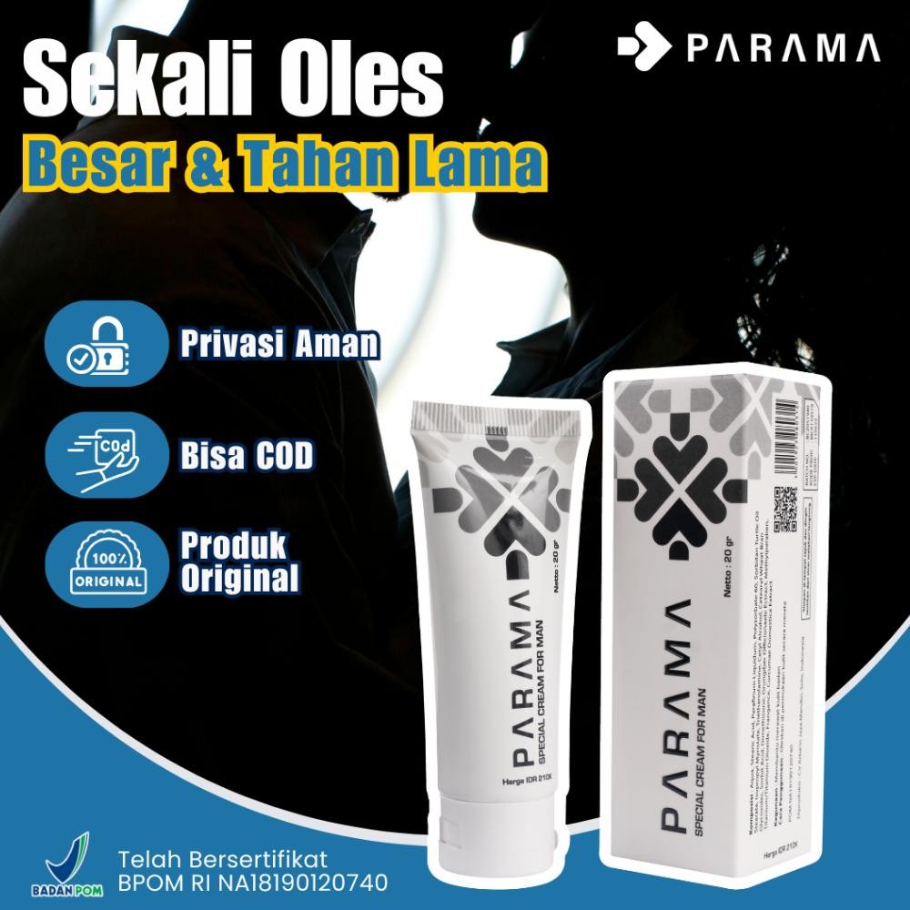 

Parama - Krim Pria Tahan Lama - Krim Parama Isi 20g (Privasi Aman)