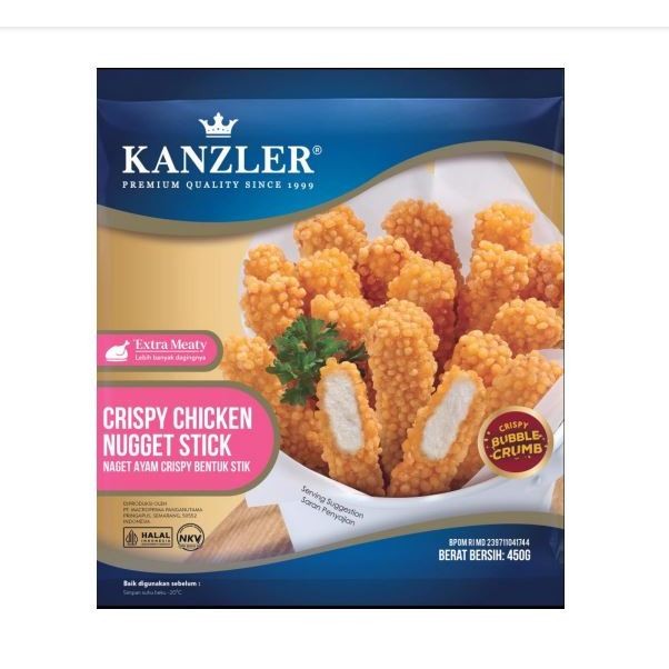 

Kanzler Crispy Chicken Nugget Stick 450 gram Sayurbox