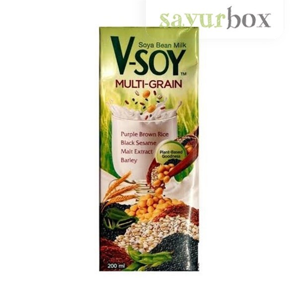 

V-Soy Soy Milk Multigrain 200 ml Sayurbox