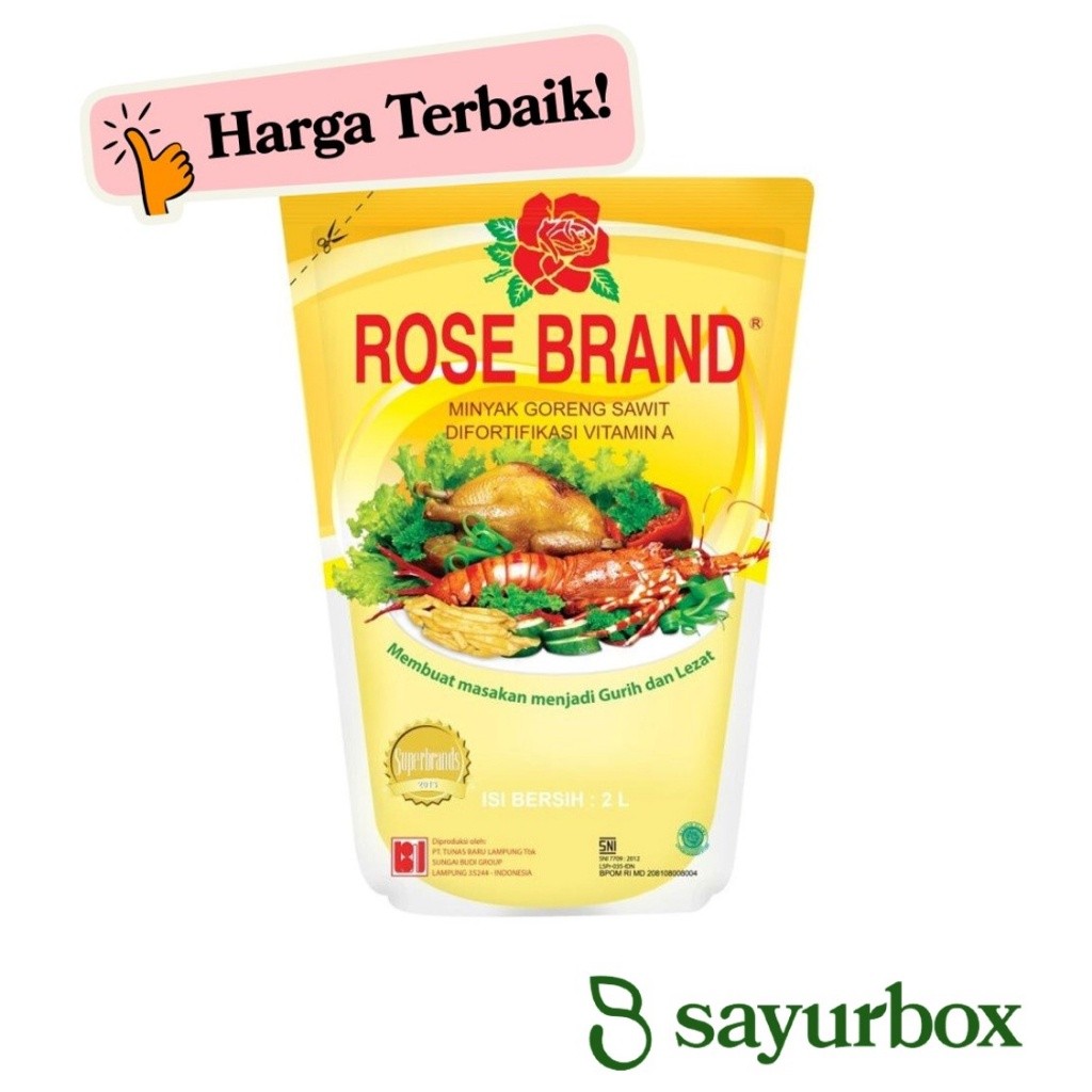 

Rose Brand Minyak Goreng Pouch 2 liter Sayurbox