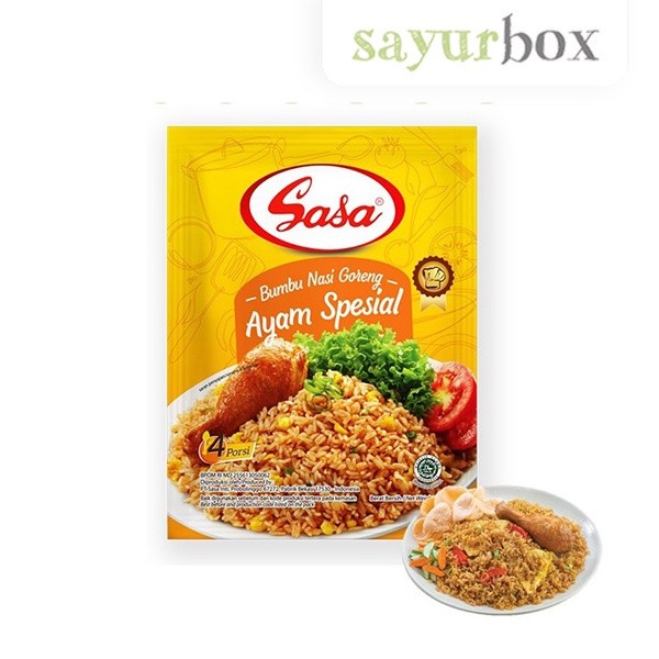 

Sasa Bumbu Nasi Goreng Ayam Special 20 gram Sayurbox